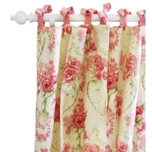  Roses for Bella Floral Curtain Panels   Set of 2