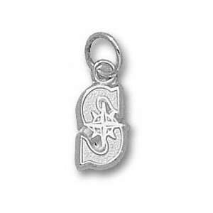 Seattle Mariners Sterling Silver S 3/8 Pendant:  
