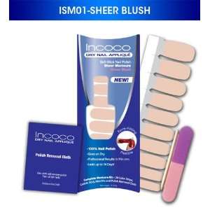  Incoco Dry Nail Applique Sheer Blush Beauty
