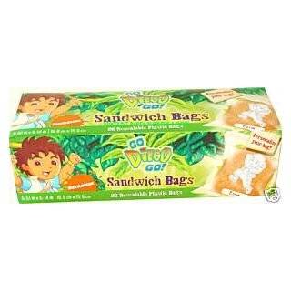 Nickelodeon Go Diego Go Resealable Sandwich Lunch Snack Bags