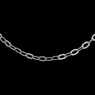 Mens Trendy Stainless Steel 20.5 Cable Chain Necklace  