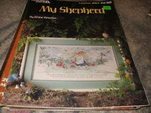 Cross stitch craft book My Shepard Religious picture  