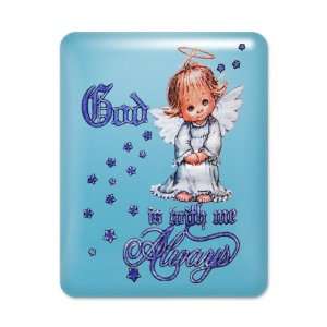  iPad Case Light Blue God Is With Me Always Angel 