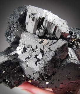 Lb Black Tourmaline Crystals, Erongo Massif, Namibia  