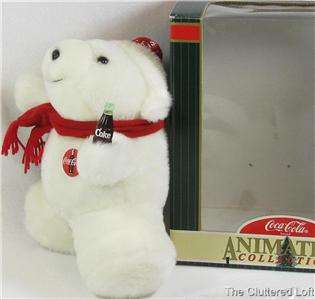 1998 Coca Cola Polar Bear Plush Animation Collection  