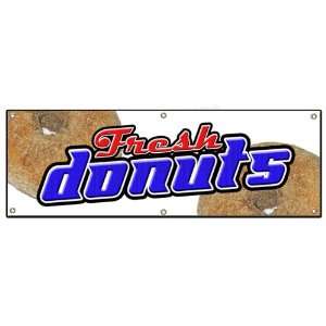 72 DONUTS Outdoor Vinyl Banner hot donut doughnut shop sign signs