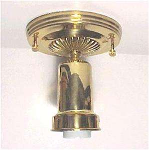 Brand New Complete Solid Brass Electrified Ceiling Light Fixture Kit 