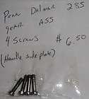 Penn Delmar No. 285 Fishing Reel Part Set of 4 Gear Assembly Screws 