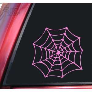 Spider Web Vinyl Decal Sticker   Pink