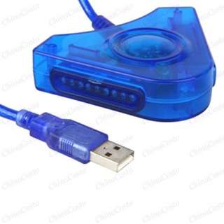 Dual PS PS2 Controller to PC USB 2.0 Joystick Adapter  