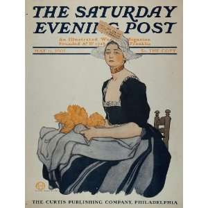   Dutch Woman Costume Edward Penfield   Original Cover