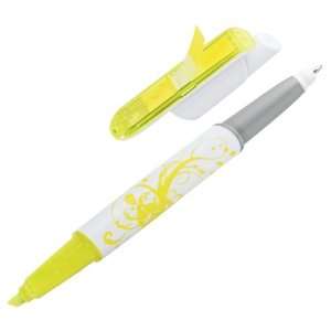 com Post it Flags Highlighter Pen, One Yellow Highlighter and Black 
