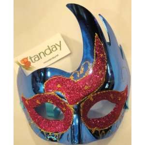    Tanday Blue Mardi Gras Harlequin Party Mask . 