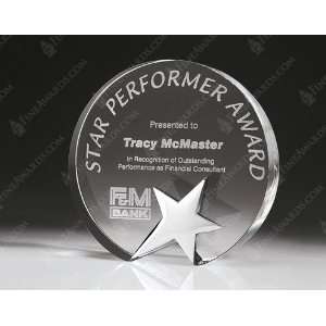  Crystal Top Star Circle Award 
