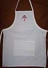 Ridgefield Home Red Pink White Hearts Valentine Chef Apron NWT  