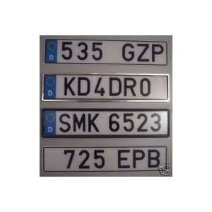   LICENSE PLATE GERMANY Personalized NEW 