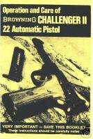 Browning CHALLENGER 2 Semi Automatic Pistol Gun Manual  