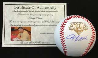 ANDY PETTITTE AUTOGRAPHED WORLD SERIES BASEBALL (PROOF)  