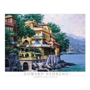 Portofino Villa Finest LAMINATED Print Howard Behrens 