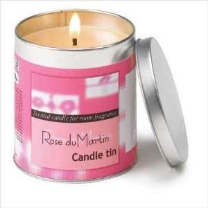   ROSE DU MARTIN SCENTED CANDLE TIN LONG LASTING CANDLES