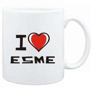  Mug White I love Esme  Female Names