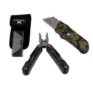   173 Turboknife X Camo & Multifunction Pliers Set Utility Knife  