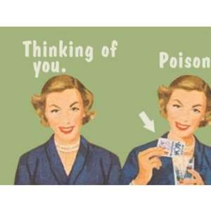 Thinking of you, drinking poison. Coffee Mugs 