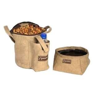  Portable Eco Food Sac with Water Bowl   Tan (Quantity of 1 