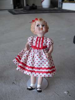 Art Doll Porcelain Bisque Shirley Temple Doll LOOK  
