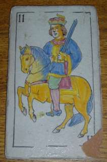 Antique 11 Tile Horse & Rider Pottery Redware  