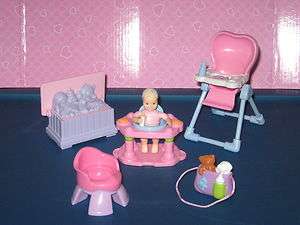   house Baby Girl Set with Exersaucer~Highchair~Potty Chair ++  