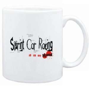   White  Sprint Car Racing IS IN MY BLOOD  Sports: Sports & Outdoors