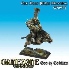    Orcs and Goblins   Orc Boar Rider Musician (1) Toys & Games