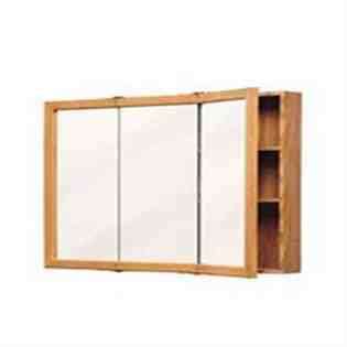 Zenith Metal K24 Oak Framed Medicine Cabinet 23 1/4x25 3/4x5   Tri 