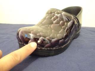   Dansko Professional Patent Shoes Clogs Sz 41 10 10.5 Onex Tigers Eye