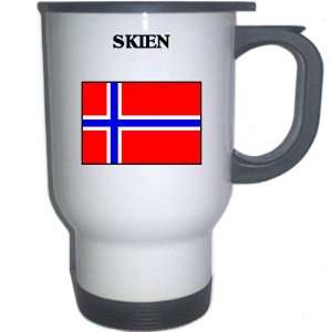 Norway   SKIEN White Stainless Steel Mug