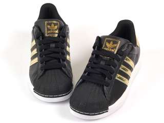 Adidas Superstar II Black/Metallic Gold Sports Heritage  