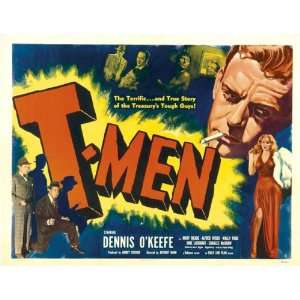  T Men Movie Poster (11 x 14 Inches   28cm x 36cm) (1947 