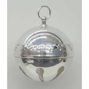  Wallace 1996 Annual Silver Plated Sleigh Bell Ornament 