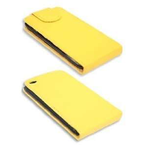  Modern Tech Yellow PU Leather Flip and Clip Case for iPod Touch 