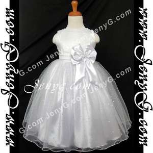 S11 Flower Girls/Communion Gown Dress White 0 5 Years  