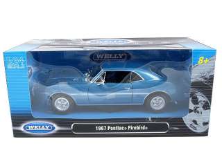1967 PONTIAC FIREBIRD BLUE 1/24 DIECAST MODEL CAR  