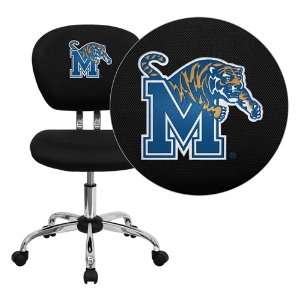  Flash Furniture Memphis Tigers Embroidered Black Mesh Task 
