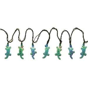 10 GECKO lizards blue green HOLIDAY Party LIGHTS:  Kitchen 