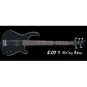  Dean Edge 09 Bass, 5 String, Classic Black Musical 