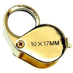    10x Gold Teardrop Jewelers Loupe 17mm Arts, Crafts & Sewing