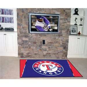  BSS   Texas Rangers MLB Floor Rug (4x6): Everything Else