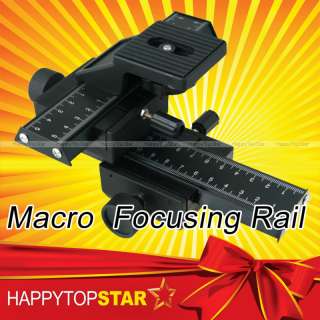 Macro Shot Focusing Rail Slider for SLR DSLR DC D90 60D  