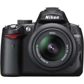 New Nikon D5000 DSLR Camera w/ 50mm 18 55mm & 55 200mm VR Kit 