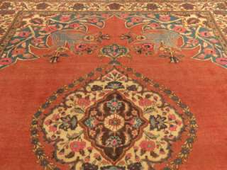   Antique 1940s Persian Saruq Mahal Wool Oriental Rug 